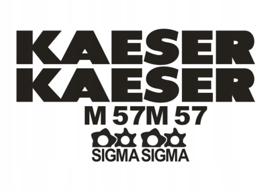 Samolepky s nálepkou Kaeser M 57