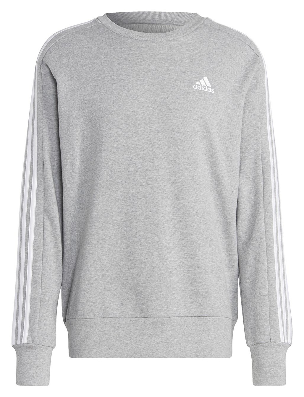 Mikina Adidas Essentials French Terry 3-STRIPES, šedá IC9319 vel. M