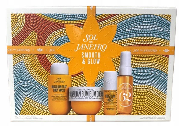 Sol De Janeiro Smooth Glow Zestaw Krem Żel Mgiełka Balsam Ust Cheirosa 62