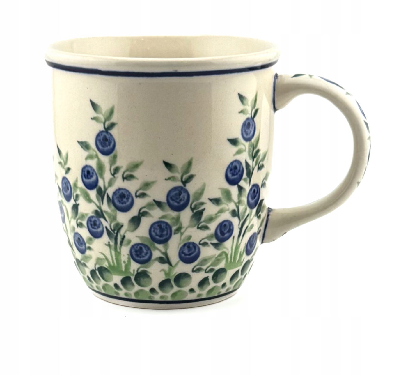Kubek Bolesławiec 350 ml wzór D-1208 Jagody, Jagódki