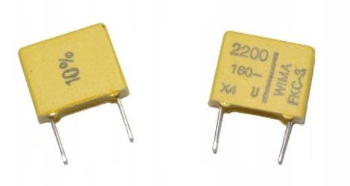 Kondensator Wima 2200pF 2.2nF 10% 160V 7.5mm|10szt