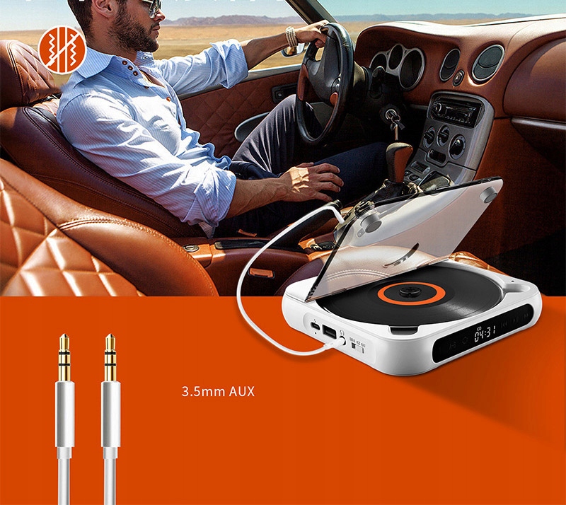 PRZENOŚNY ODTWARZACZ CD MP3 Bluetooth USB Kod producenta dfvd7fghfh
