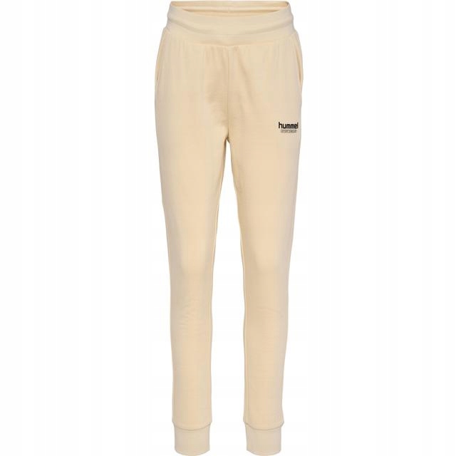 HUMMEL SPODNIE DRESOWE Z WYSOKIM STANEM WIĄZANIE LOGO QJG HMR__L