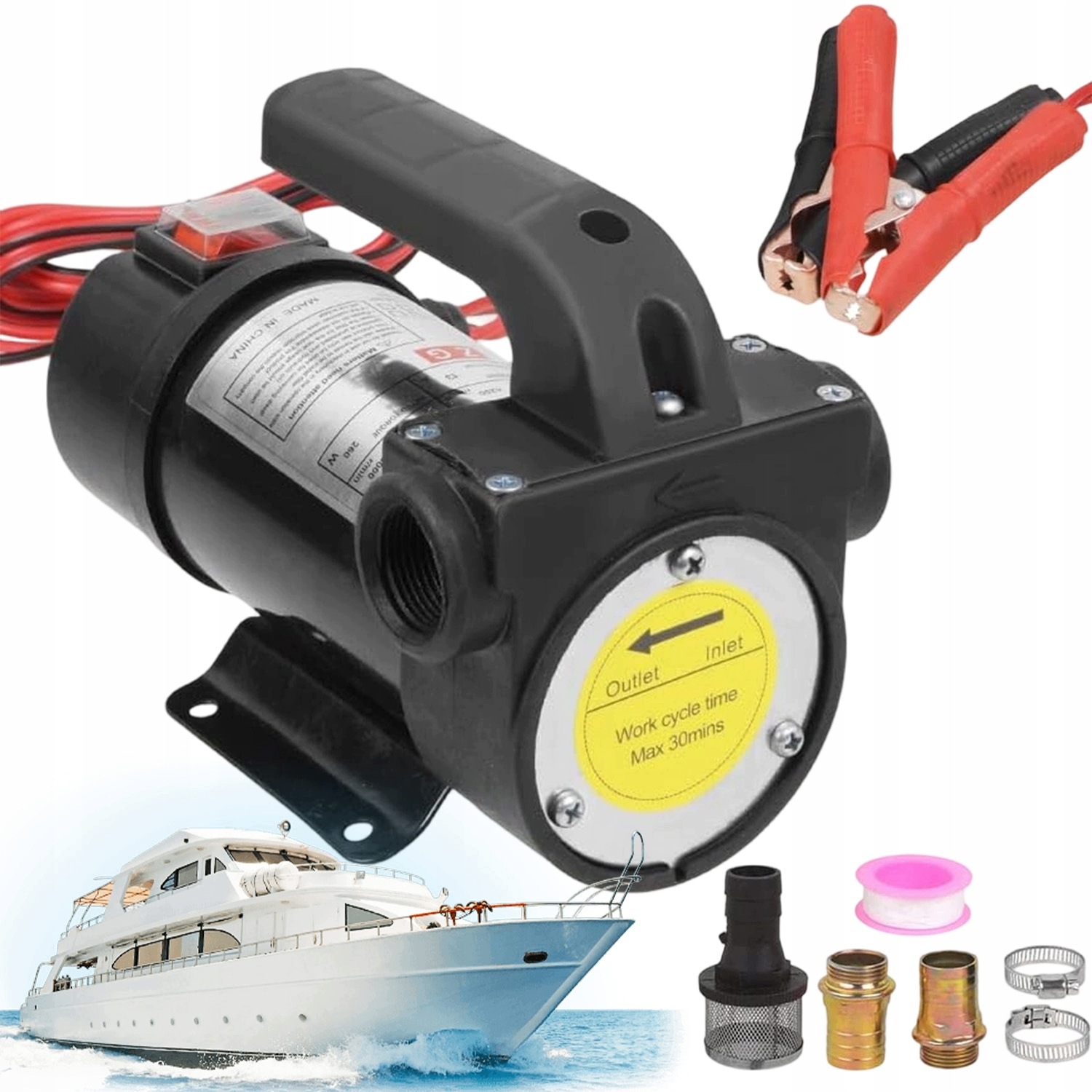 Vysokoprůtokové Transferové Čerpadlo 50 L/min 12 V Pro Naftu
