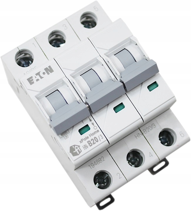 

Eaton Home Wyłącznik Nadprądowy C25A 3P HN-C25/3