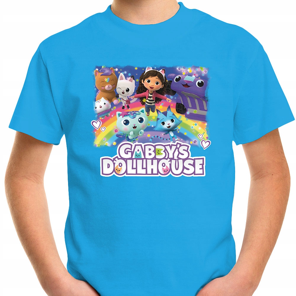 T-SHIRT KOSZULKA DLA DZIECKA KOCI DOMEK GABI 164 SUPER JAKOŚĆ