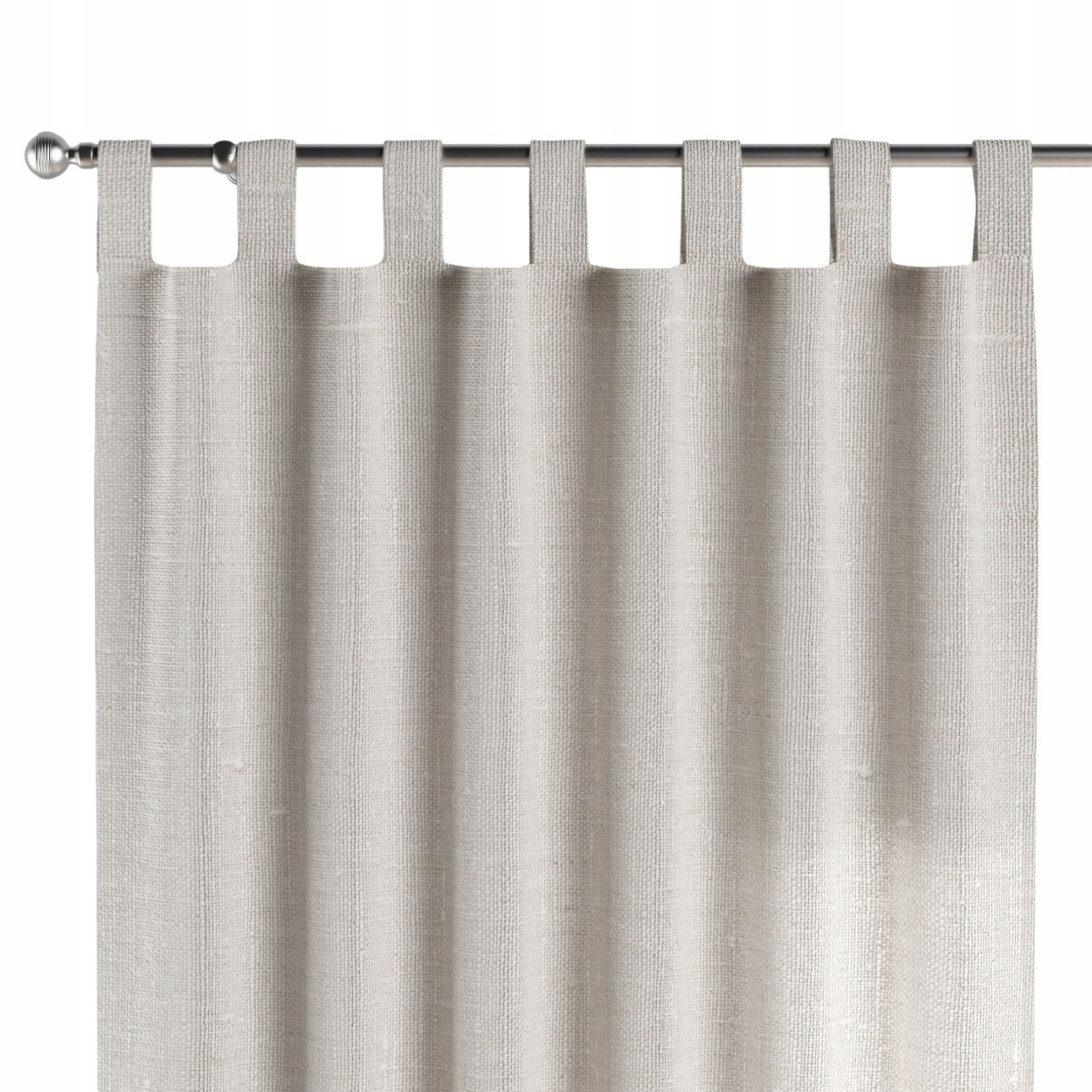 Záves na traky 1 ks 130 x 245 cm smotanová biela