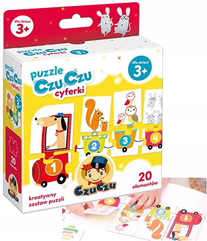

Czuczu Kreatywne Puzzle Cyferki 68cm Pociąg +3