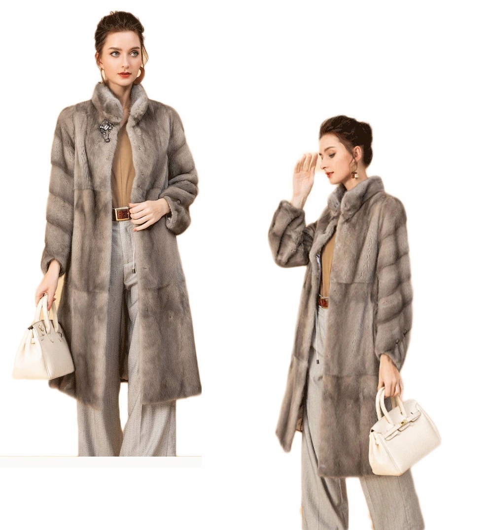 НАТУРАЛЬНЫЙ МЕХ НОРКИ КРАСИВАЯ ДЛИННАЯ УНИКАЛЬНАЯ НОВАЯ МОДЕЛЬ ЧУДО