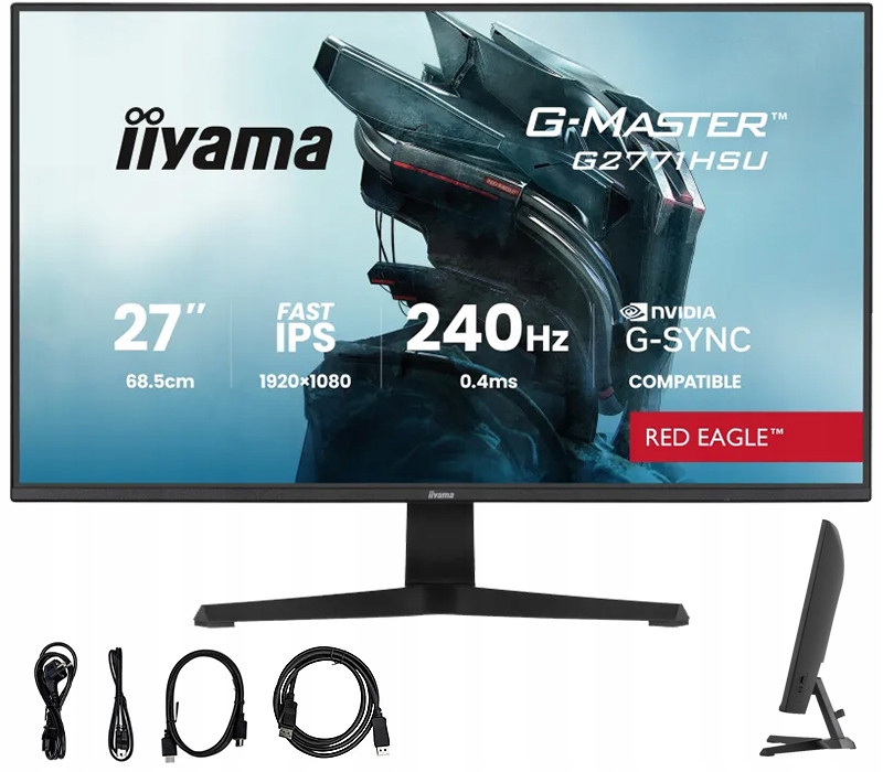 iiyama G-Master G2771HSU-B1 Red Eagle 27 Ips Led 240Hz 0,4ms /2xHDMI, Dp
