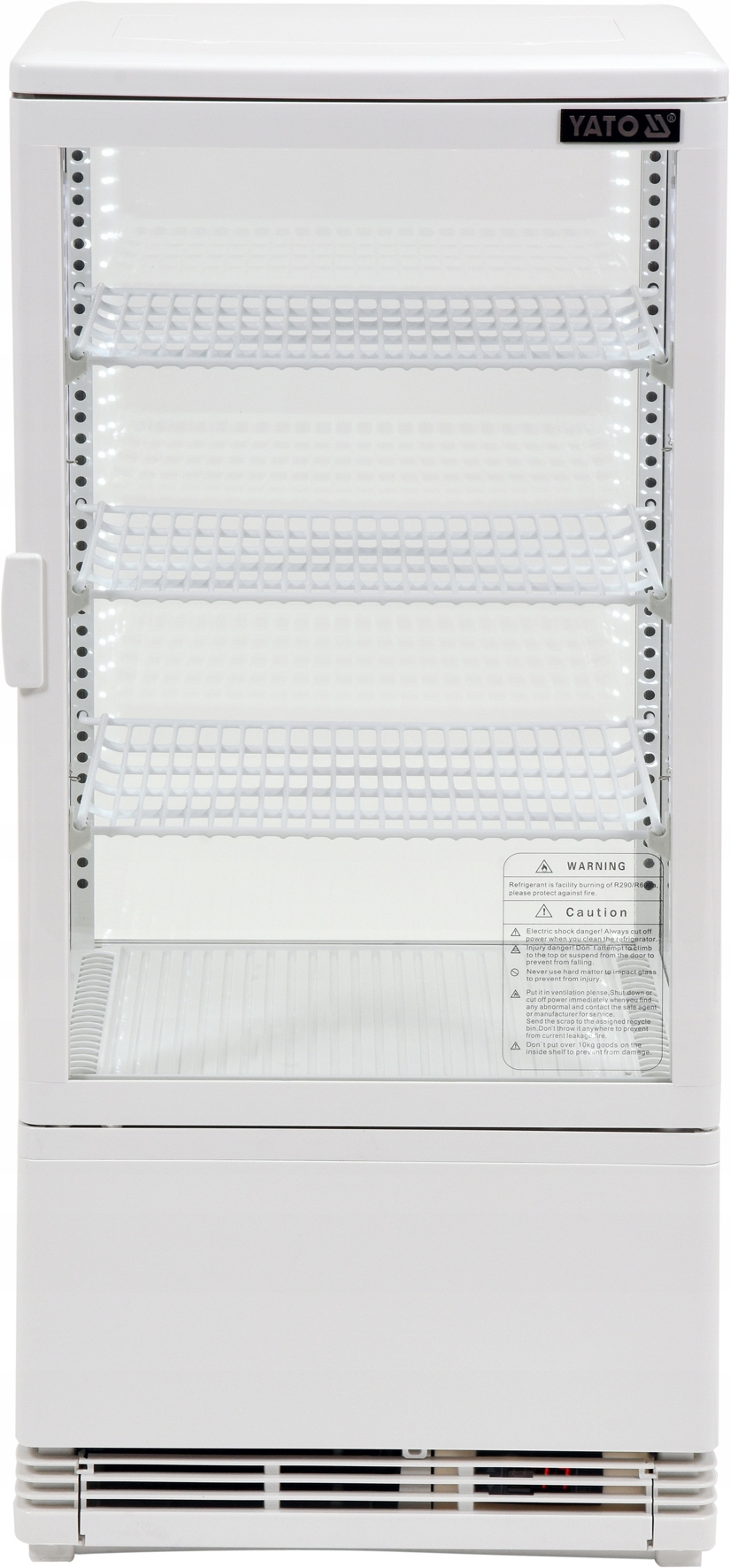 WITRYNA CHŁODNICZA SKLEPOWA 78L BIAŁA LED YATO Zakres klas efektywności energetycznej brak klasy energetycznej