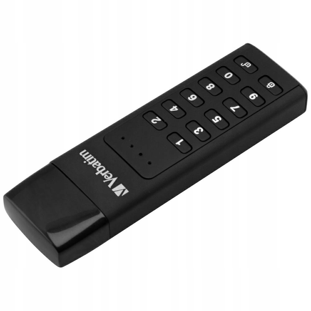 Zewnętrzny dysk Verbatim Keypad Secure 128GB Usb-c 3.2 Gen 1 czarny