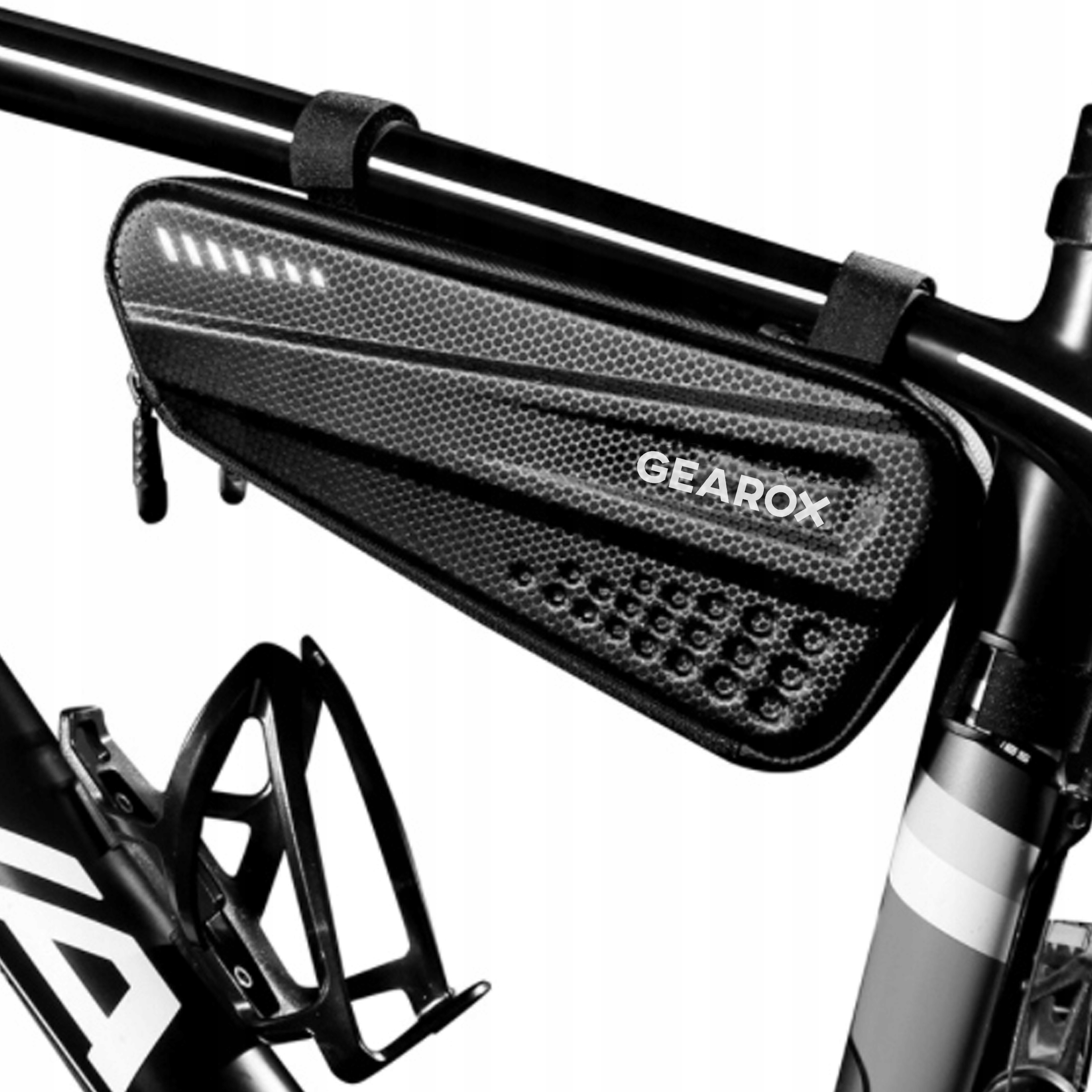 WODOODPORNA SAKWA ROWEROWA TORBA SZASZETKA NA ROWER POD RAMĘ GEAROX SZTYWNA