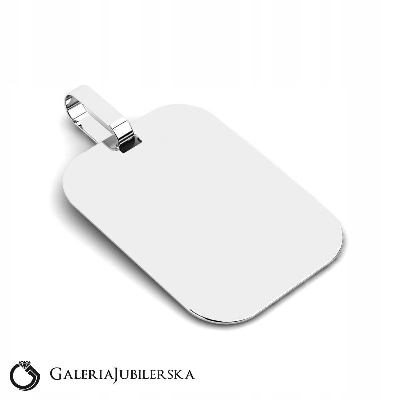 WISIOREK Z BIAŁEGO ZŁOTA NIEŚMIERTELNIK BLASZKA GR