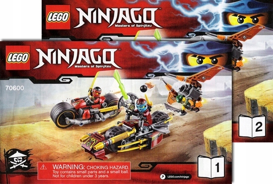 LEGO Ninjago Instrukcja 70600 Ninja Bike Chase