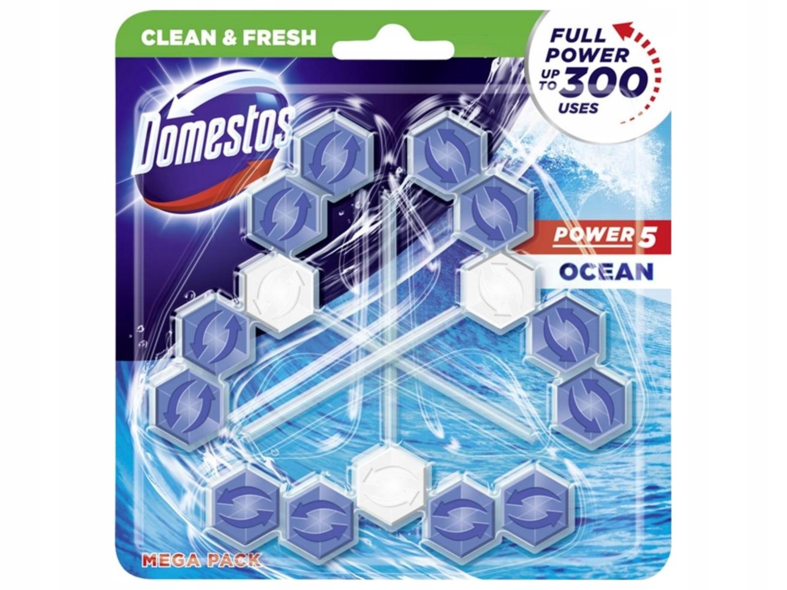 

Domestos kostka do Wc Power 5 3x55g Ocean