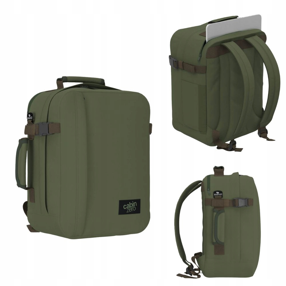 Plecak podróżny na laptopa 2w1 CabinZero CZ33 Wizz Air 28l Georgian Khaki