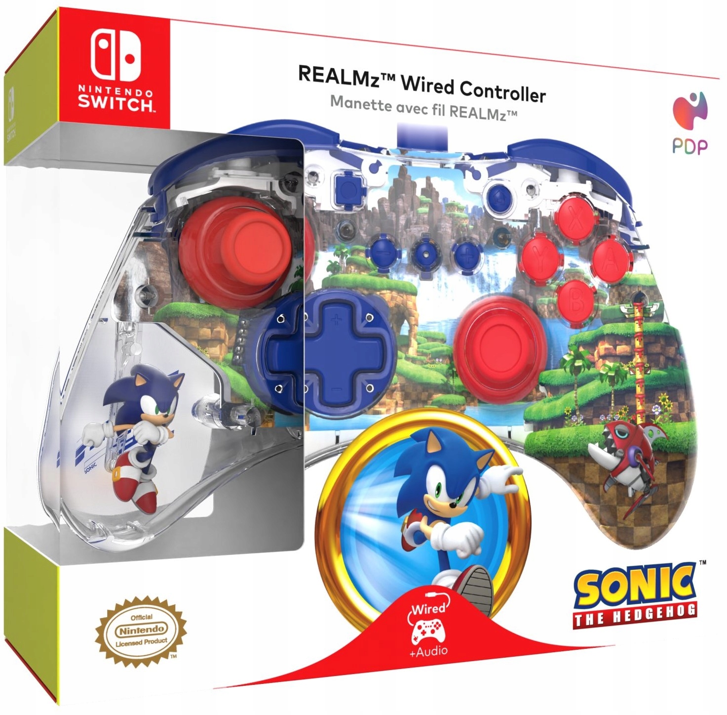 Pdp Switch Pad przewodowy REALMz Sonic Green Hill Zone