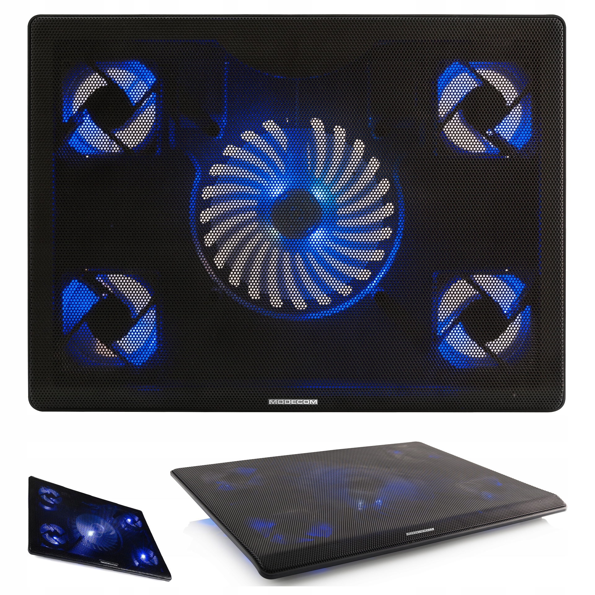 Chladicí podložka Modecom CF15 notebook 15,6" 17,3" Pět Led ventilátorů