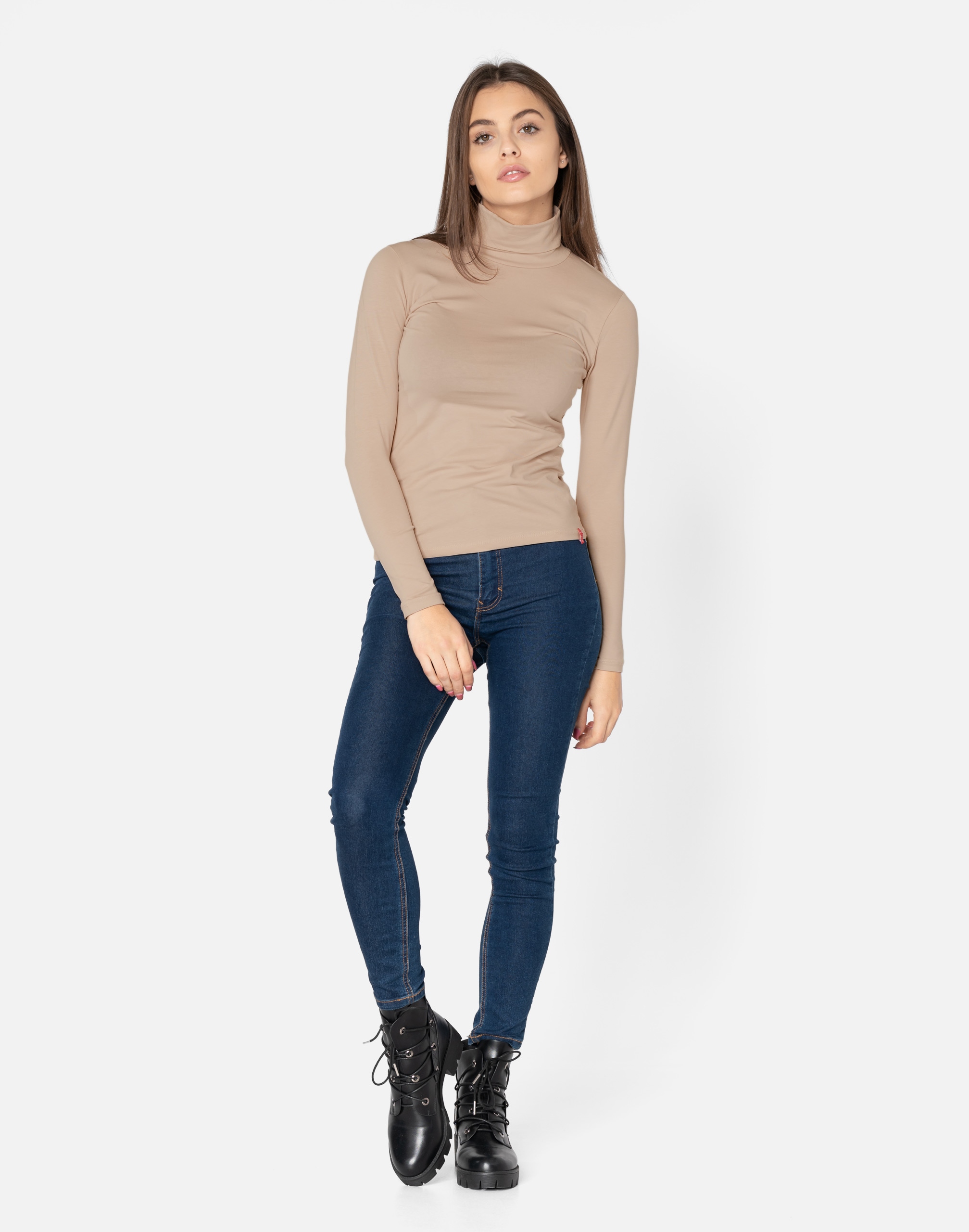 Golf Damski Cienki Sweter Golfy 8112-20 r L/XL Marka LaTynka