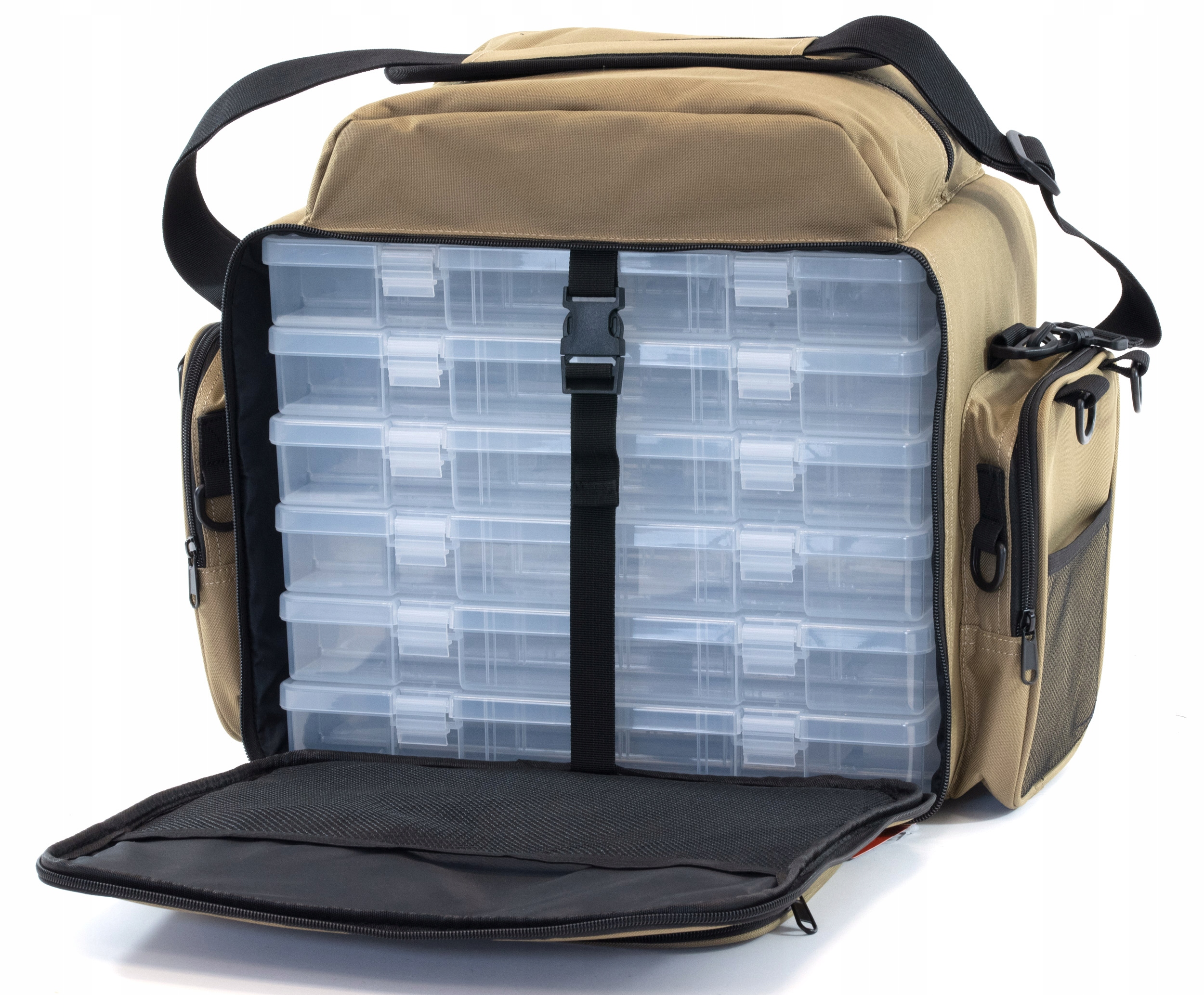 Rybářská Taška 6 Krabiček Gumové Dno 38X48X30 CM