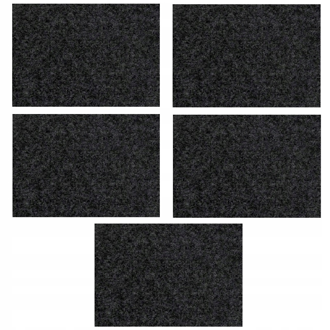 

5x Podkładki Filcowe Pod Meble 15x10cm Filc Czarny