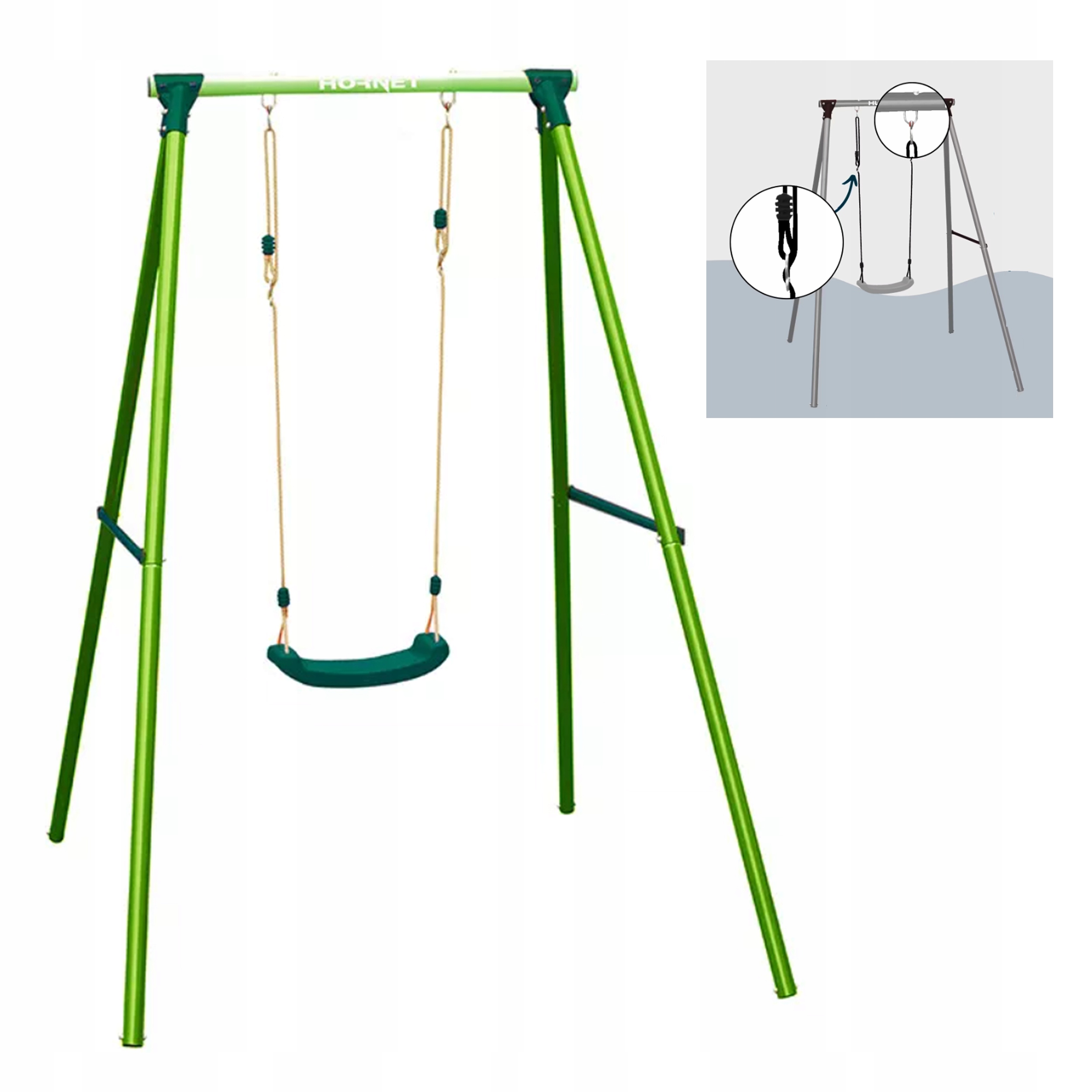 Huśtawka metalowa Hudora Markowa plac zabaw