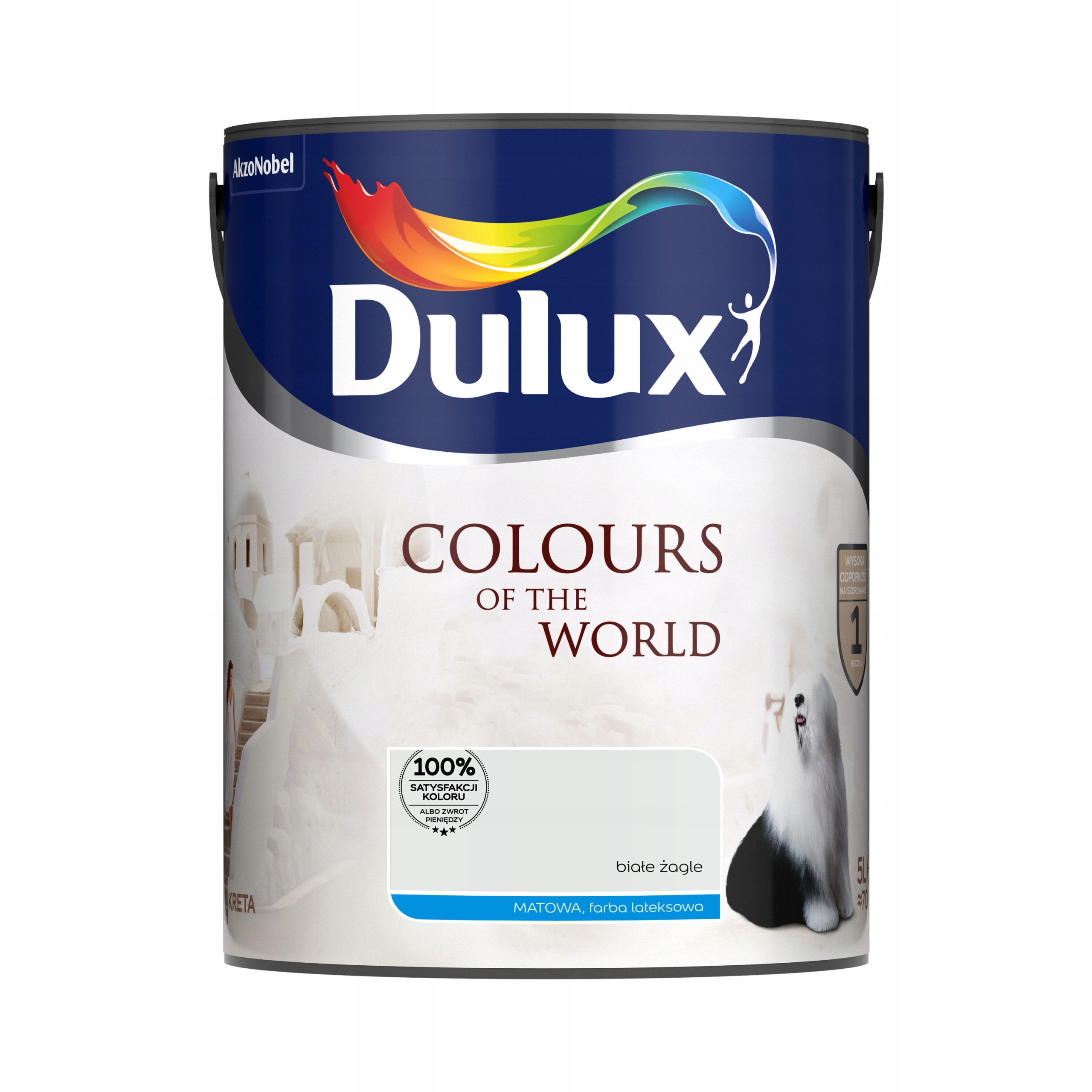 Dulux Barvy světa barva na stěnu Bílé plachty mat 5L