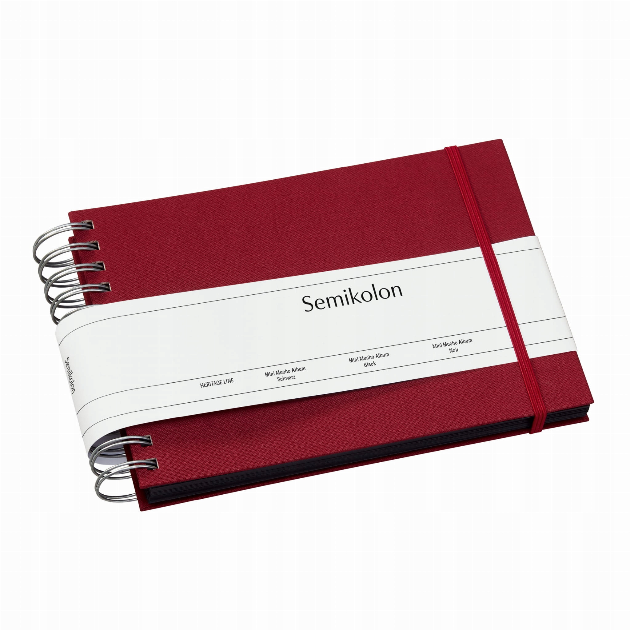 Album Semikolon Mini Mucho černé listy, burgundská barva
