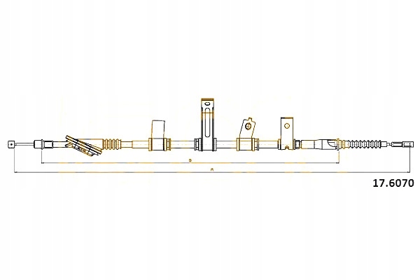 Cofle трос тормоза ручного kia