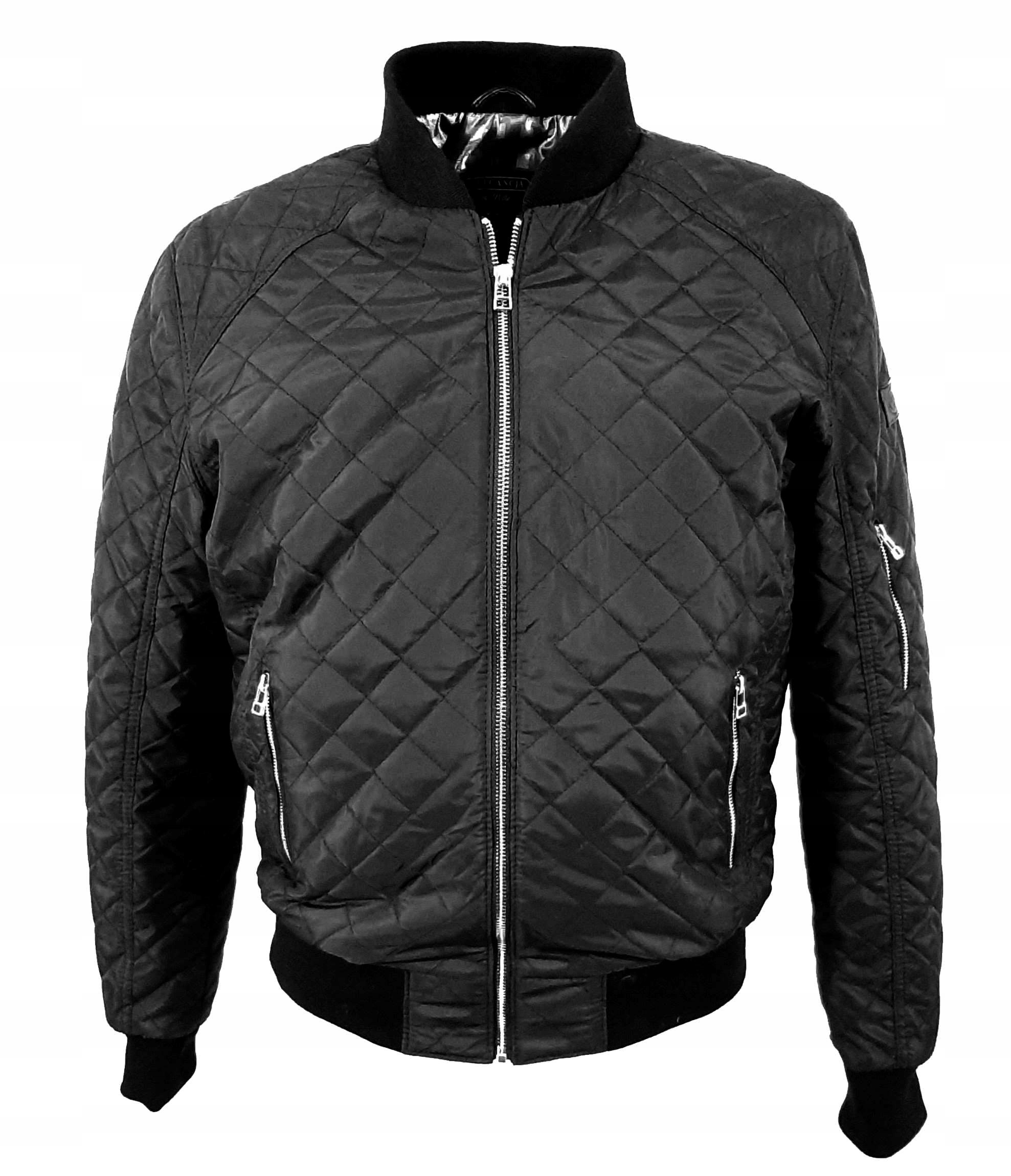 KURTKA Przejściowa MĘSKA LEKKA PIKOWANA 58 WIOSNA