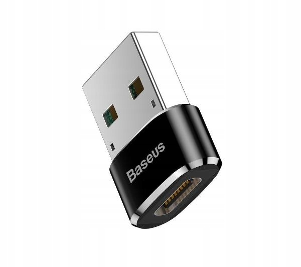 Adapter Przejściówka Baseus USB-A do USB-C OTG 3A Informacje o bezpieczeństwie CE