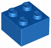 

Lego 3003 Niebieski 2x2 brick klocek Nowy 1szt