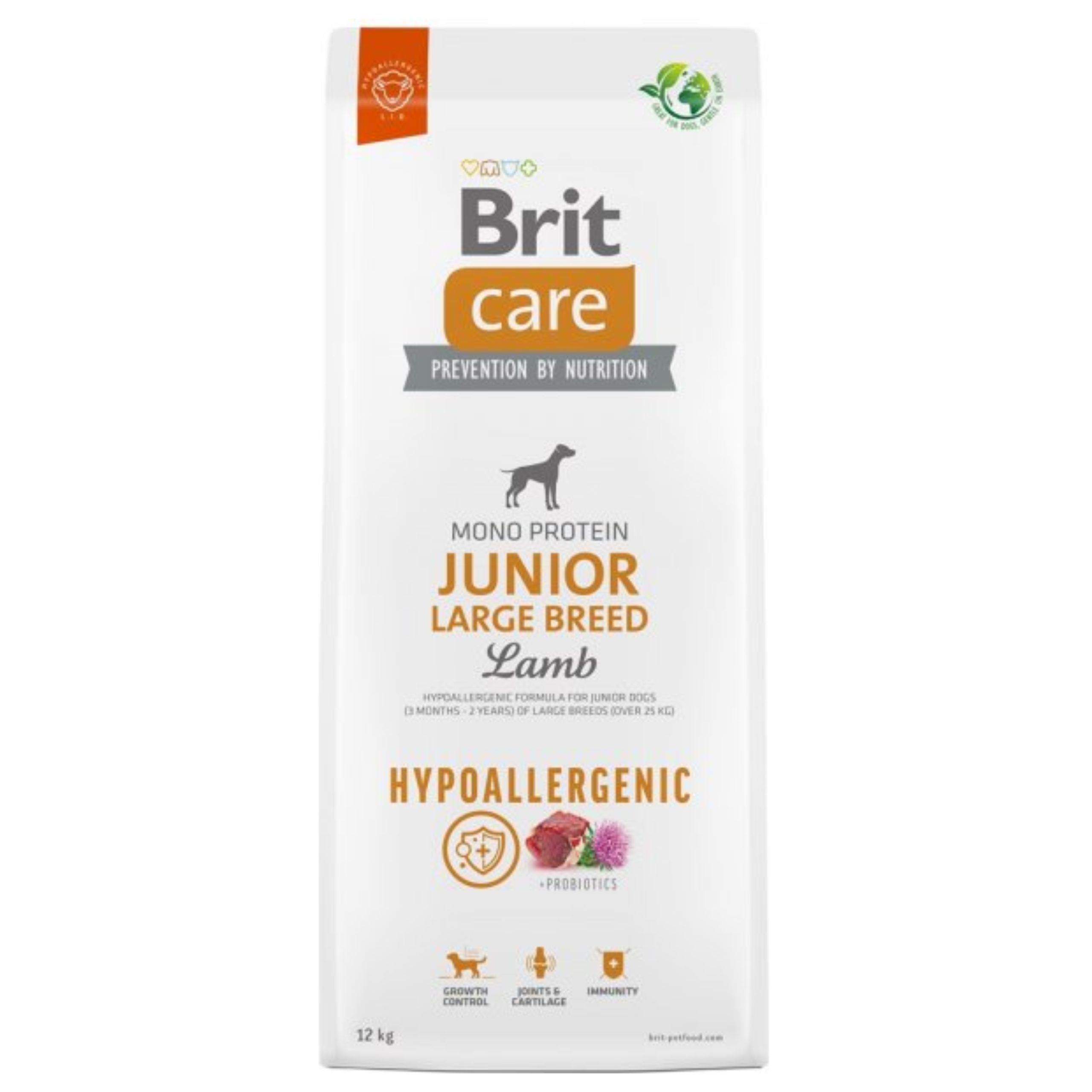 Levně Brit Care Hypoallergenic Junior Large Lamb 12 kg
