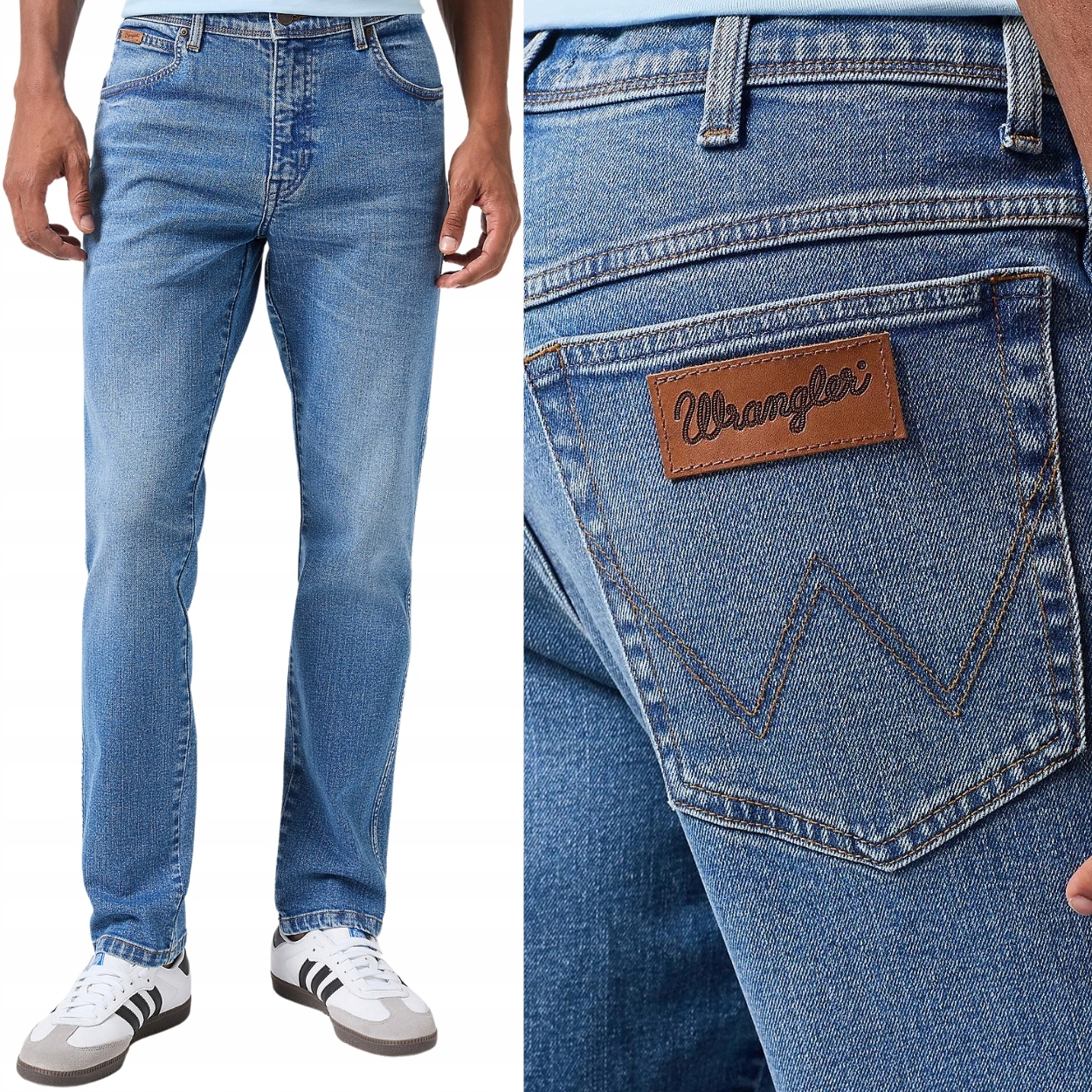 Wrangler Texas Slim Guardian lehce přiléhavé džínové kalhoty W38 L34