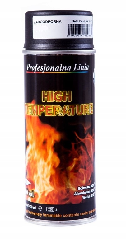 

Spray Lakier Emalia Żaroodporna 400ML Srebrny