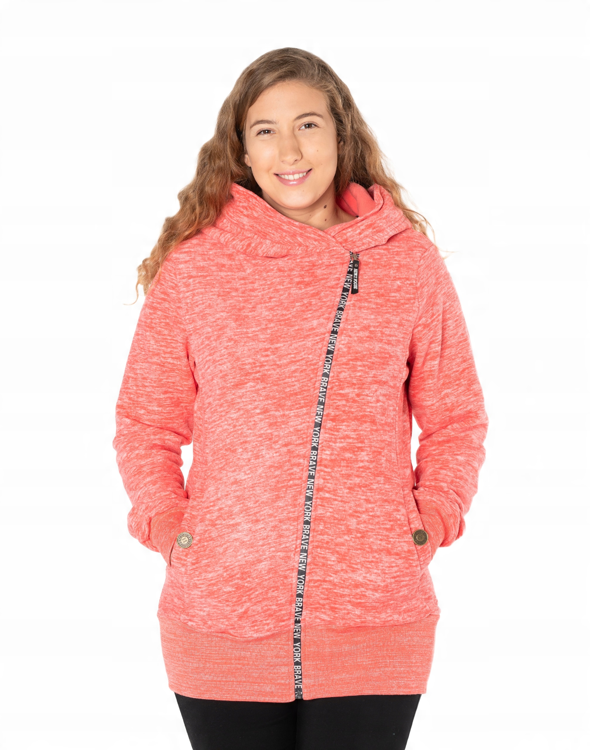 

Ciepła Długa Bluza Polarowa Polar Damski 408-3 r L