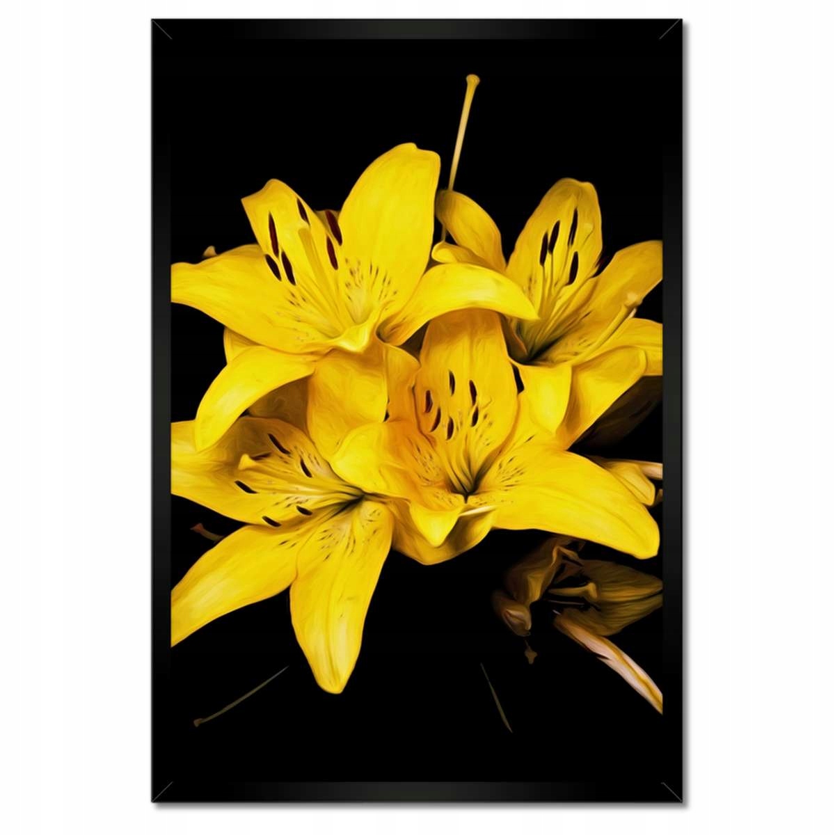Plakáty v rámu 40x60 Kytice žlutých lilií