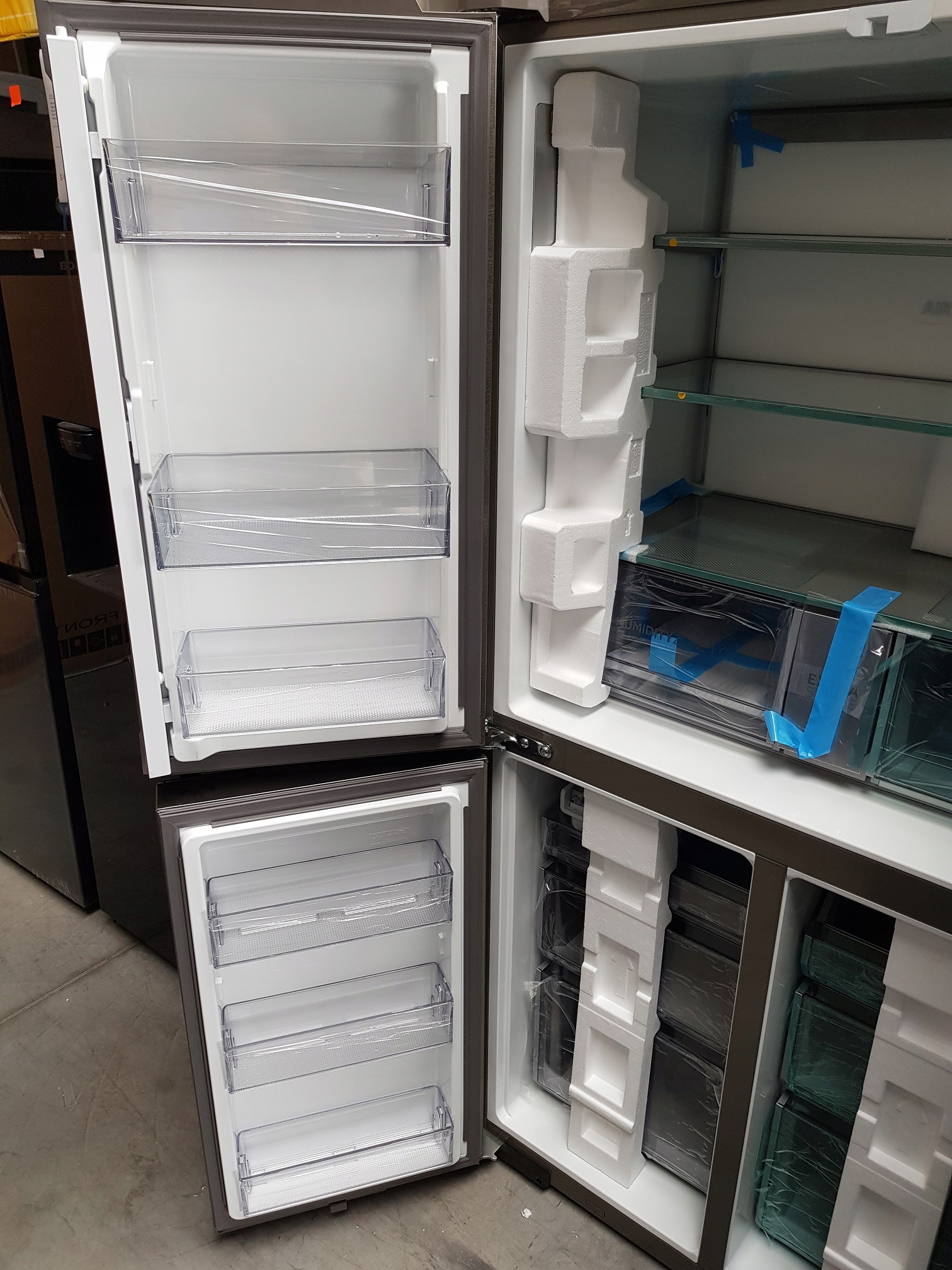 Lodówka HAIER HCR7918ENMP Side by Side No frost 177.5cm OUTLET Marka Haier