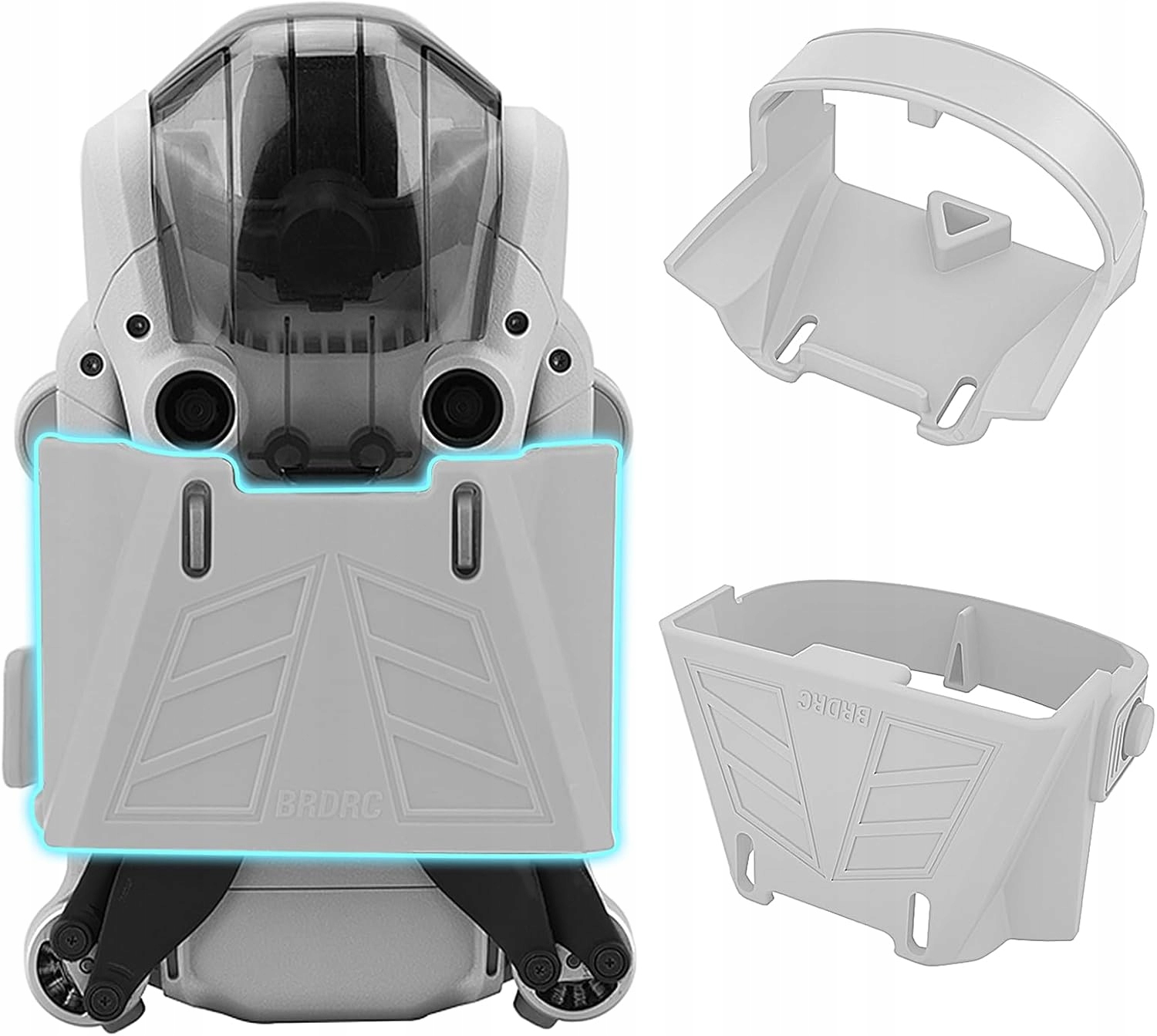 OSŁONA ŚMIGŁA ETUI OCHRONNE DO DJI Mini 3 Pro SZARA ETUI POKROWIEC