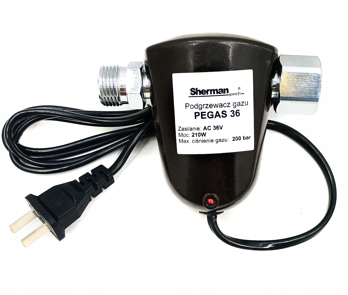 Elektrický Ohřívač Plynu Ar/CO2 Pegas se zástrčkou 36 V Ac 36