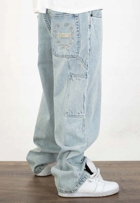 Kalhoty Mass Jeans Extra Baggy Fit Crown světle modré