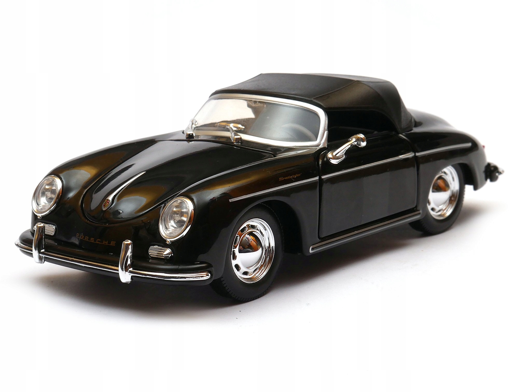 Porsche 356A Speedster model Welly 1:24 černý soft top 24106H