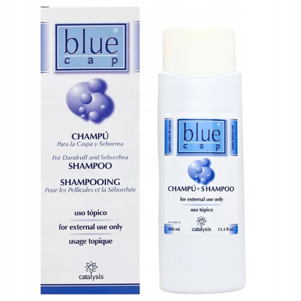 Blue Cap szampon łagodząco-przeciwłupieżowy przy Azs łuszczycy 400 ml