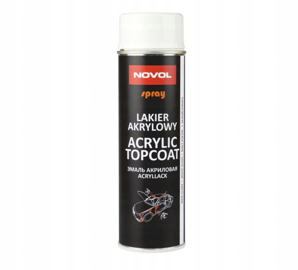 

Acrylic Topcoat Lakier Akrylowy Novol Czarny Połys