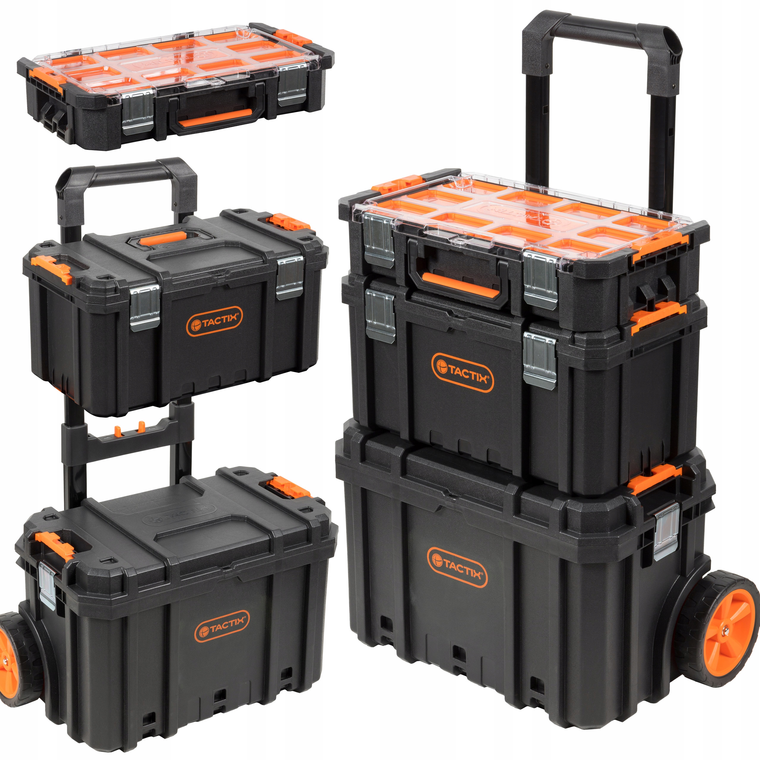 Modulární, systémový box na nářadí na kolečkách Set Tactix