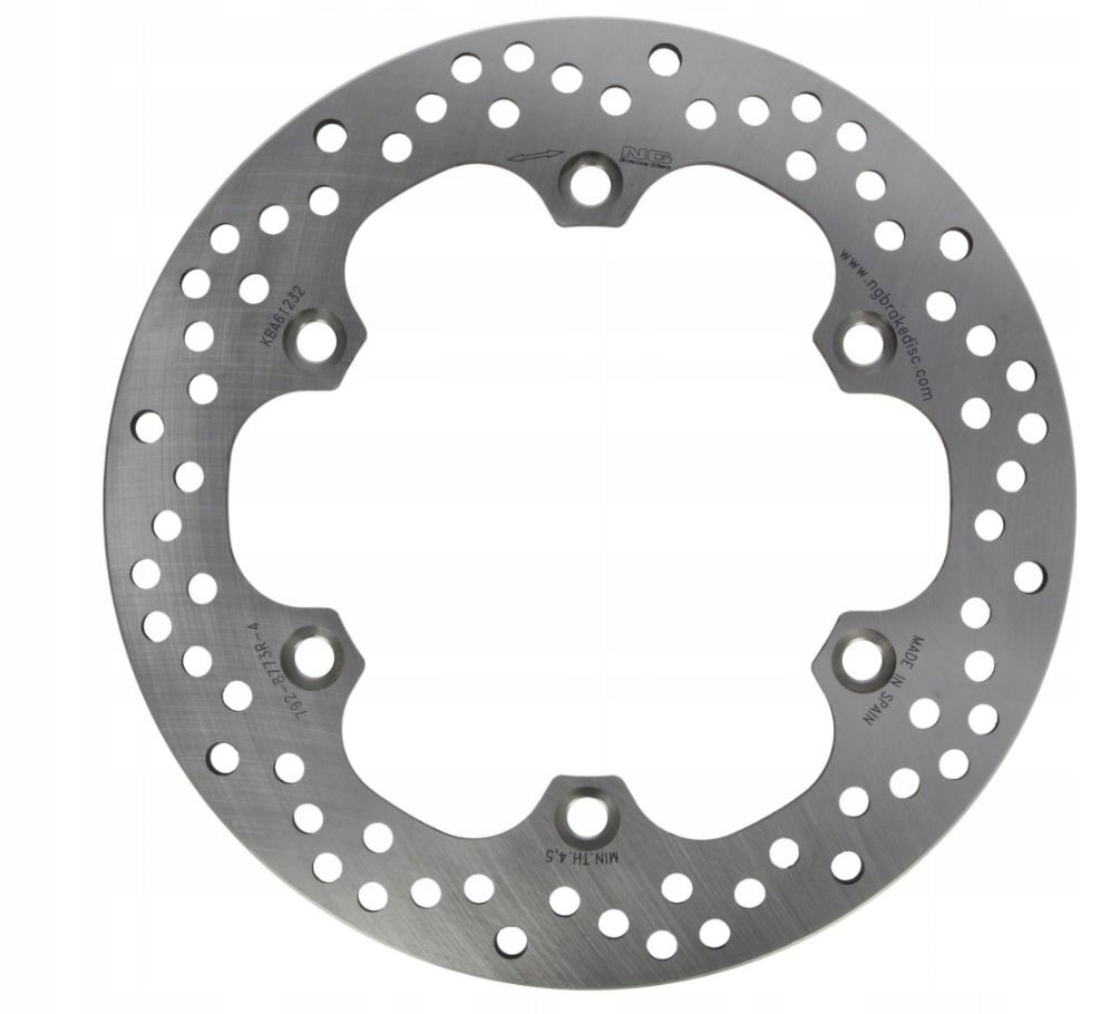 

Tarcza Hamulcowa Tył Ng NG792