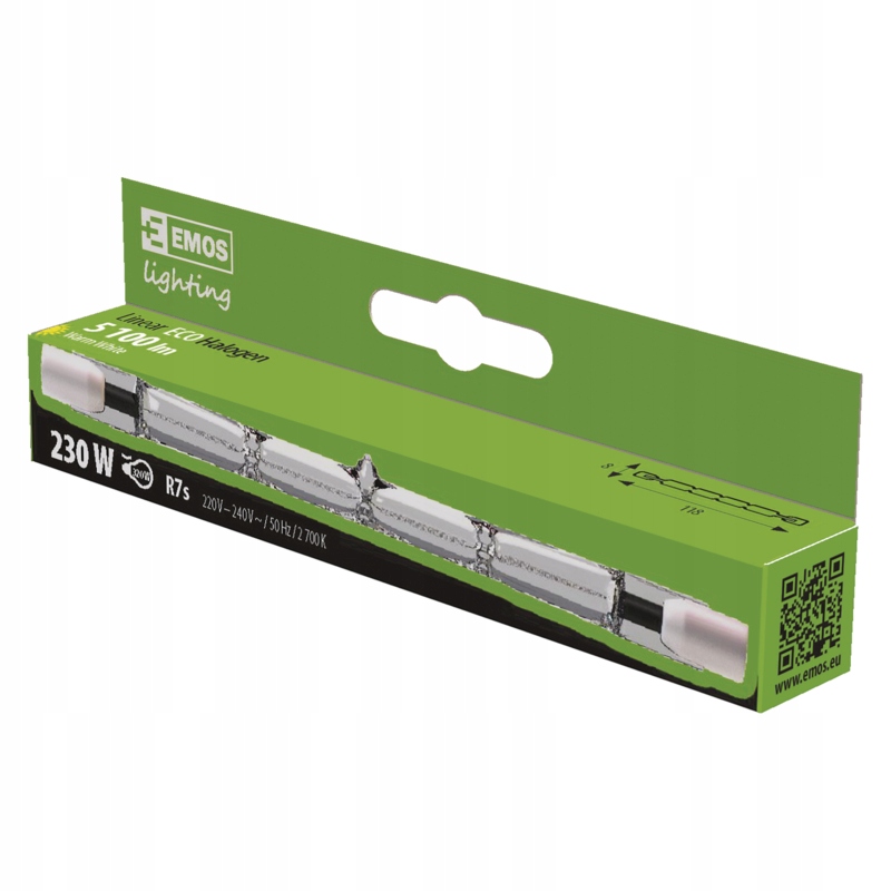 

Żarówka halogen Eco Emos 230V/120W 78mm ww ZE0102
