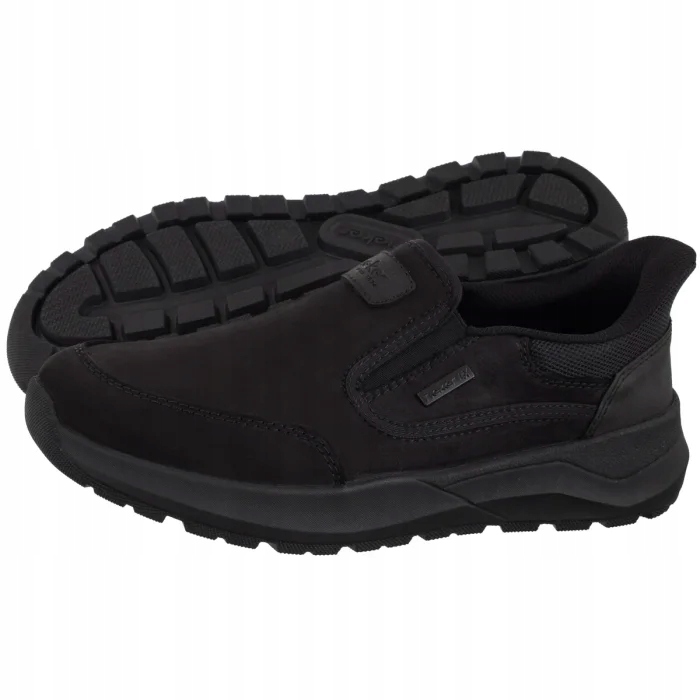 Dámské kožené polobotky Rieker černé 06052-00 černá