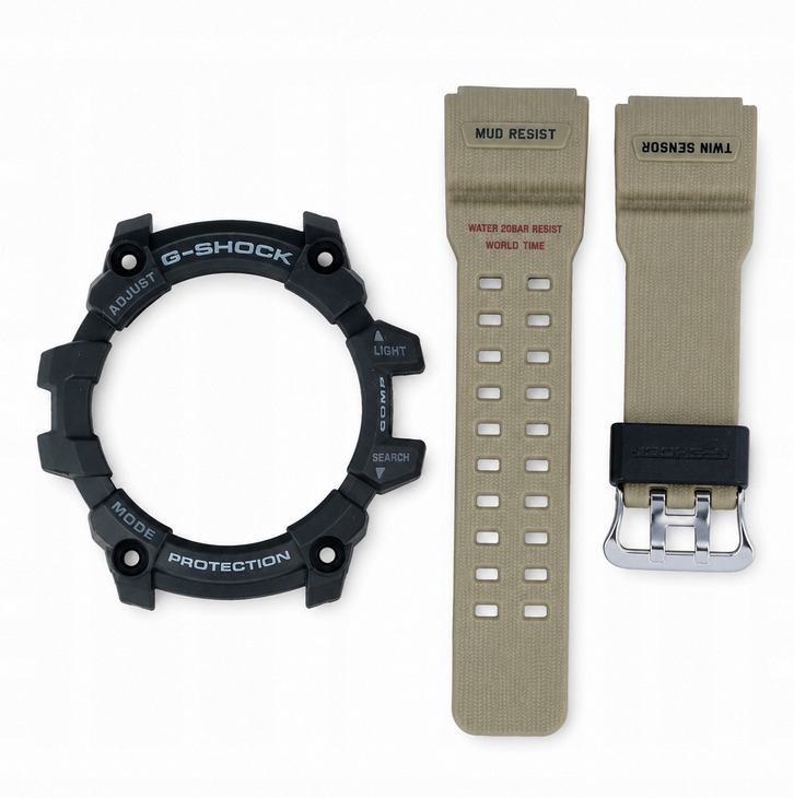 Originální sada Casio Pásek Bezel olivový/černý GG-1000
